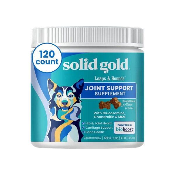 Glucosamine Chondroitin MSM Soft Chews for Dog Arthritis Pain Relief and Overall Mobility