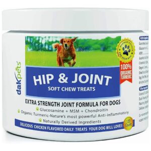 Glucosamine, Chondroitin, MSM, and Turmeric Soft Chews for Dogs with Joint Pain