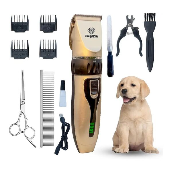 Gold Dog Clippers for Thick Hair Grooming Professional Grade Kit