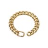 Gold Plated Metal Cuban Link Dog Collar 10 Inch for Small Dogs Cats