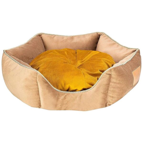 Gold Tone Dog Sofa with Cushion for Small Medium Large Dogs and Cats