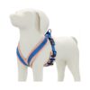 Good Quality Dog Body Harness for Daily Use, Adjustable Chest Strap, Medium Blue/Blush