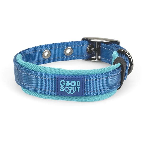 Good Scout Dog Collar with Heavy Duty Hardware and Adjustable Size for Perfect Fit