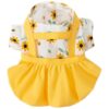 Gorgeous Sunflower Print Puppy Dog Skirt Dress for Chihuahuas and Small Dogs