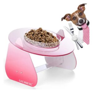 Grade Acrylic Elevated Dog Bowl and Cat Feeder, Perfect for Small Pets