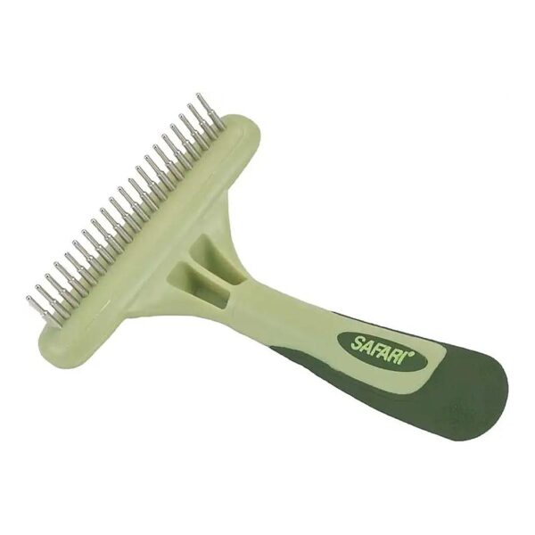 Grade Dog Undercoat Comb with Double Row of Pins for Effortless Dematting and Shedding