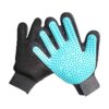 Grade Silicone-Tipped Gloves for Gentle Pet Grooming and De-Shedding