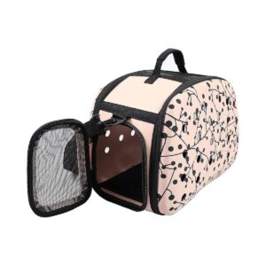 Grade Travel Pet Carrier Crate with Lightweight Construction and Built-in Leash Securer