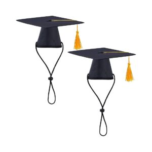 Graduation Caps and Hats for Small Breed Dogs and Cats with Yellow Tassel Party Outfit