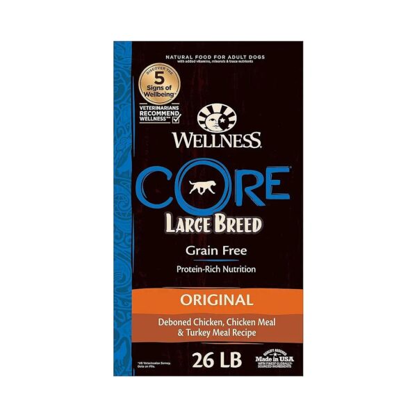 Grain-Free Chicken-Based Large Breed Adult Dog Food for Healthy Skin, Coat, and Organs