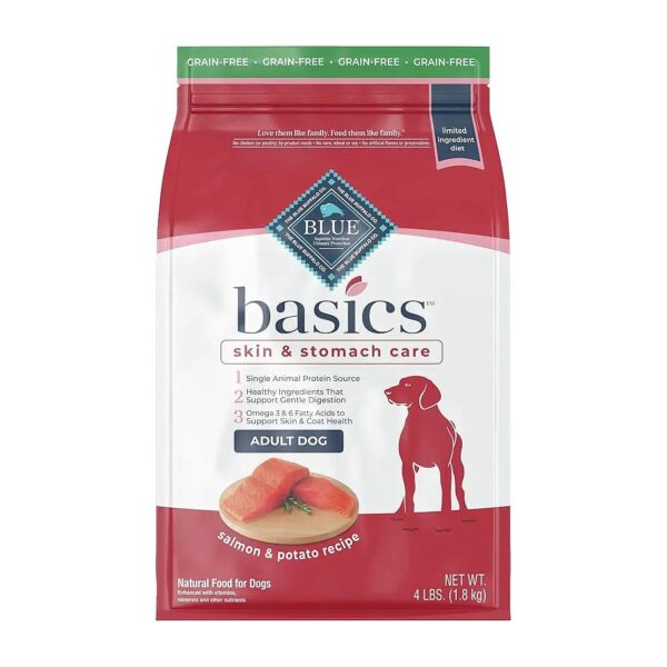 Grain Free Dry Dog Food with Salmon and Pumpkin for Healthy Digestion