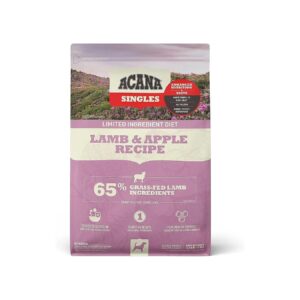 Grain-Free, Limited Ingredient Dog Food with Lamb and Apple for Sensitive Stomachs