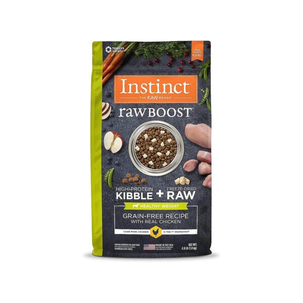 Grain-Free Raw Boost Dog Food with Freeze-Dried Raw Chicken and Chicken Meal