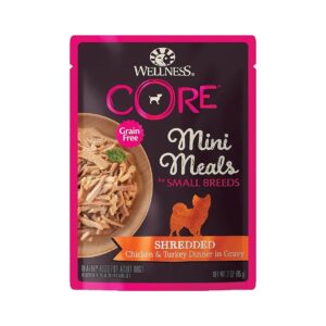 Grain Free Small Breed Wet Dog Food with Shredded Chicken and Turkey Dinner in Gravy