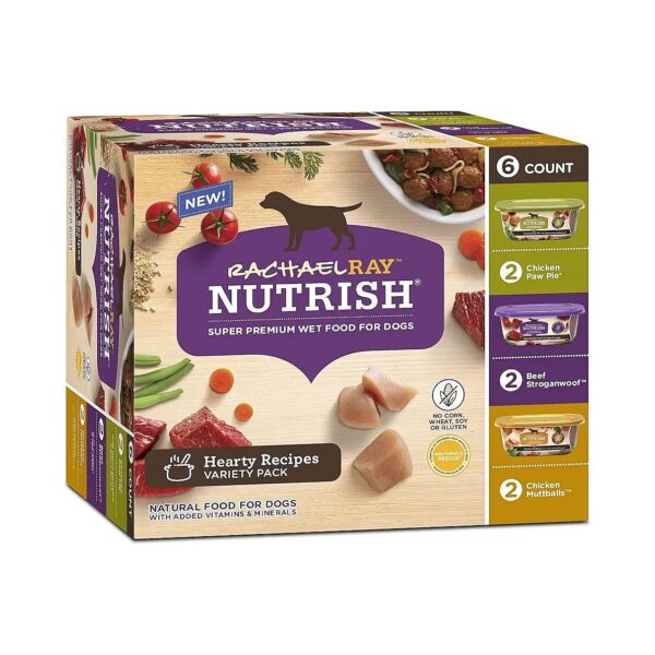 Grain-Free Wet Dog Food Variety Pack with Chicken, Beef, and Wholesome Ingredients