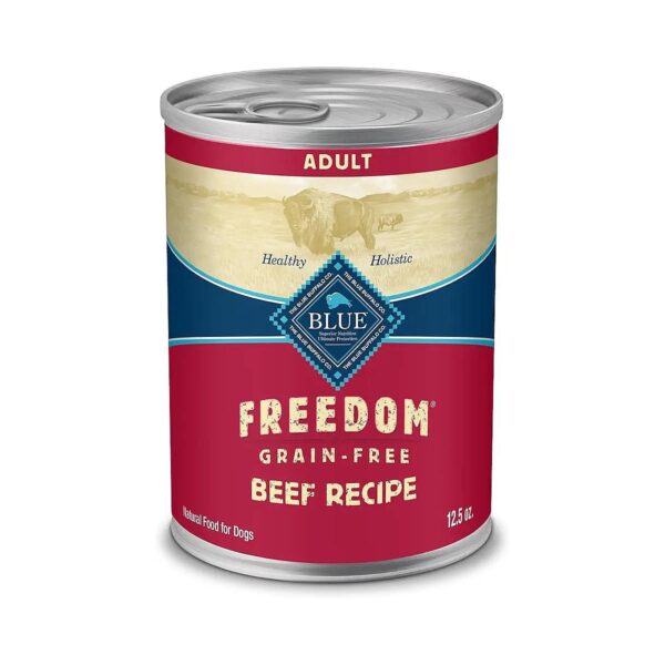 Grain-Free Wet Dog Food for Adult Dogs with Beef Recipe and Natural Ingredients