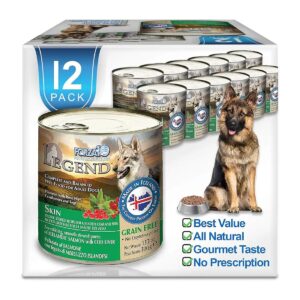 Grain Free Wet Dog Food with Omega 3 for Skin and Coat Health in Adult Dogs