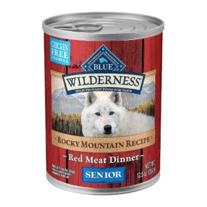 Grain-Free Wet Dog Food with Real Red Meat Recipe for Senior Dogs