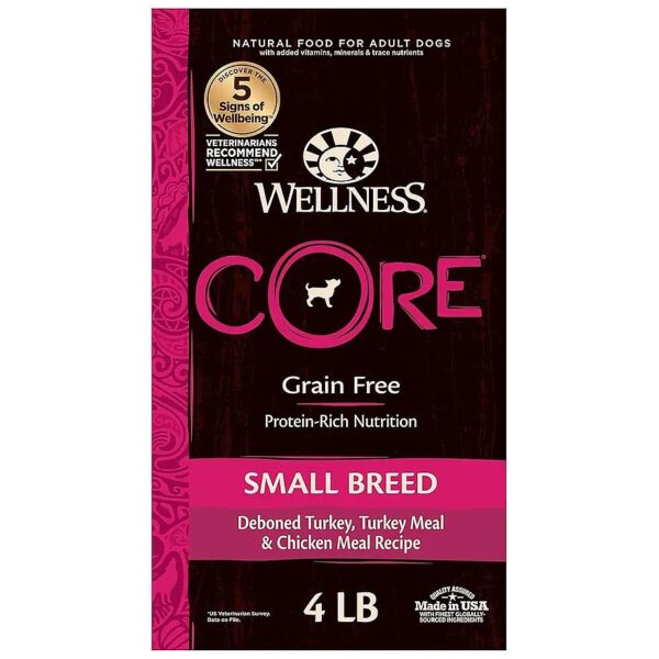 Grain-Free and Soy-Free Dry Dog Food for Adult Small Breeds with Real Turkey Meat