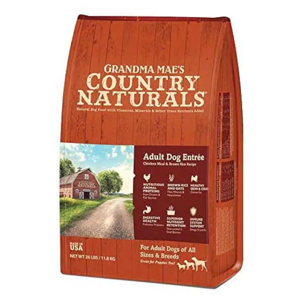 Grain Inclusive Chicken and Brown Rice Adult Dry Dog Food with Omega 3 and 6 Fatty Acids