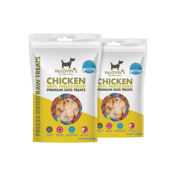 Grain, No-Additives Freeze Dried Chicken Dog Treats for a Healthy Diet