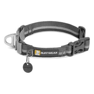 Granite Gray Martingale Dog Collar for Secure Leash Walking