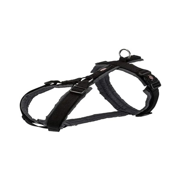 Graphite Dog Harness with Full Soft Padded and Chest Strap for Optimal Comfort