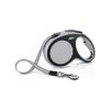 Gray Comfort L Tape Leash with Responsive Braking System and Multi-Colored Design