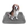 Gray Gray Small Dog Puppy Toilet Training Tray 3 x 3 x 2 Inch