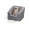 Gray Pet Booster Car Seat for Small Pets and Cats