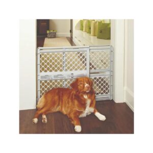 Gray Pet Gate for Home Decor and Function