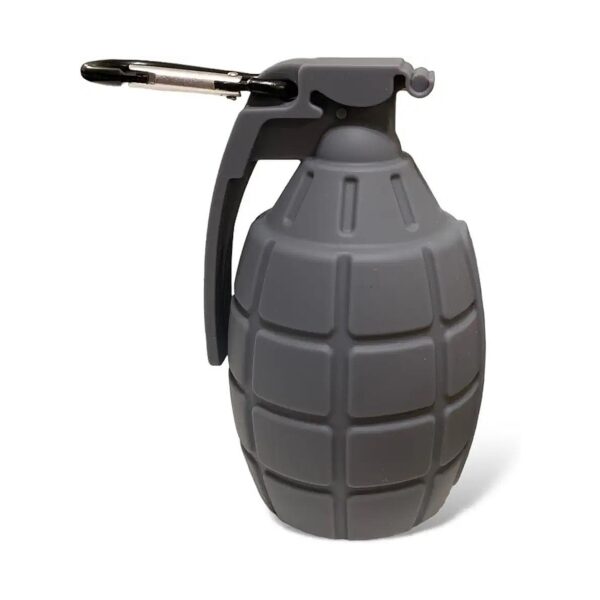 Gray Unscented Plastic Pineapple Grenade MK2 Shape Waste Bag Holder