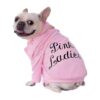 Grease 40th Anniversary Pet Pink Ladies Costume Jacket with Scarf