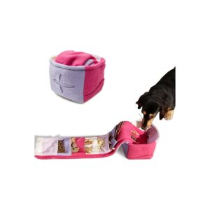 Great Dog Toys for Interactive Play, Adjustable Treat Dispenser with Crinkle Effect