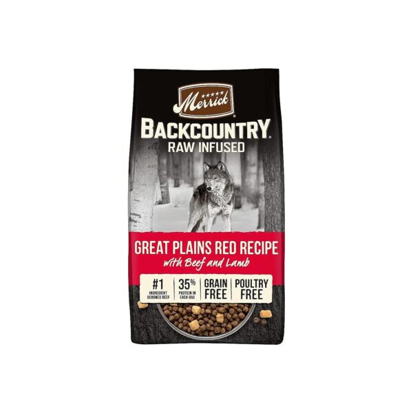 Great Plains Red Meat Flavor Grain-Free Adult Dog Food for Sensitive Skin and Stomach