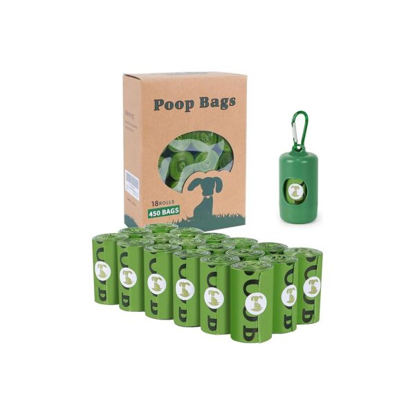 Green Biodegradable Dog Poop Bags with Scenting for Easy Waste Collection