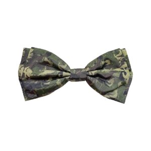 Green Camo Velcro Bow Tie for Dogs and Cats