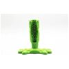 Green Color Natural Rubber Dog Toothbrush Toy with Pet Toothbrush Design