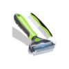 Green Dog Brush and Metal Comb for Dematting and Deshedding Dry Hair