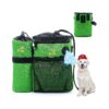 Green Dog Training Bag with Adjustable Shoulder Strap and Multiple