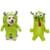 Green Eyed Monster Halloween Dog Costume Large Size with Soft Quality Fabric