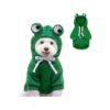 Green Frog Themed Dog Hoodie Sweatshirt for Small Medium Dogs