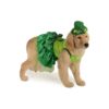 Green Irish Girl Pet Costume for Small Dogs Including Emerald Skirt and Headpiece