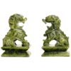 Green Jade Carved Fu Dog Door Lion