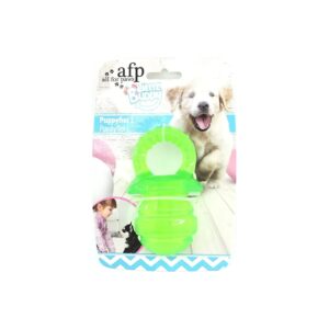 Green Large Puppy Pacifier for Relief from Teething Fuss and Anxiety