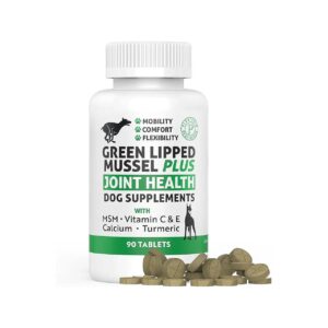 Green Lipped Mussel for Dogs 1325mg 90 Capsules Joint Health Supplement