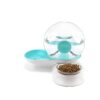 Green Pet Water and Food Bowl Set with Automatic Cat Water Dispenser and Food Feeder