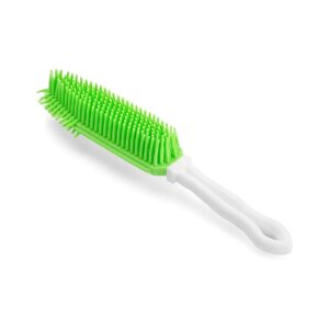 Green Rubber Pet Hair Remover Brush for Furniture and Carpets