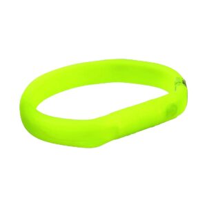 Green Silicone Dog Light Strip with Adjustable Size and Rechargeable USB Design