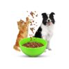 Green Silicone Slow Feeder Bowl for Dogs Promotes Healthy Eating and Halts Boredom